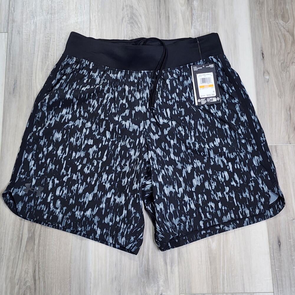 Under Armour Shorts Men's Small Black Launch Elite 7" New
